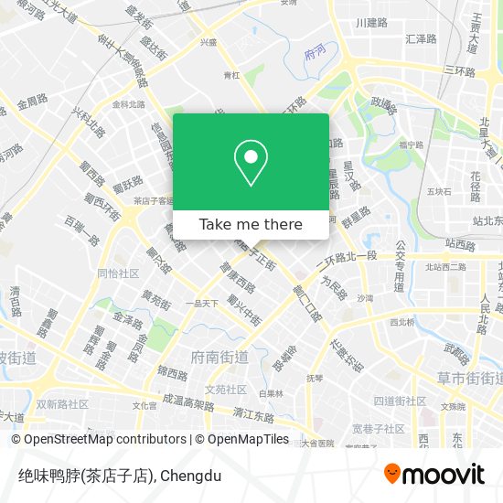 绝味鸭脖(茶店子店) map