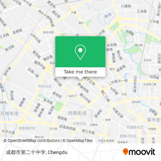 成都市第二十中学 map