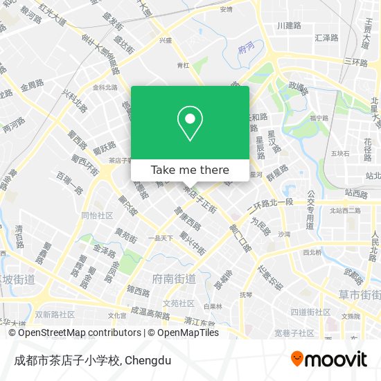成都市茶店子小学校 map