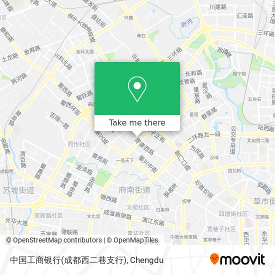 中国工商银行(成都西二巷支行) map