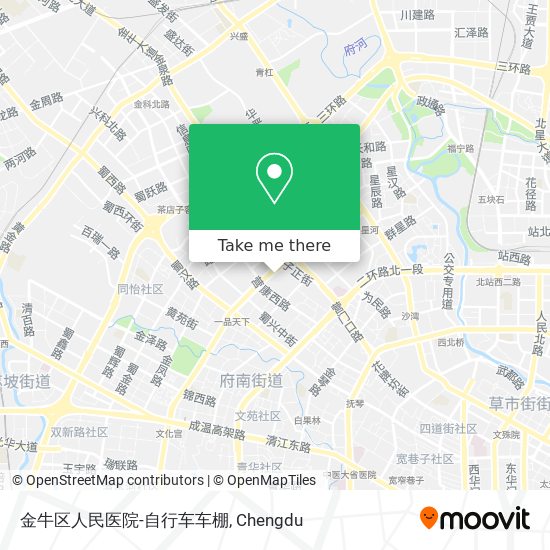 金牛区人民医院-自行车车棚 map