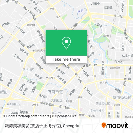 耘涛美容美发(茶店子正街分院) map