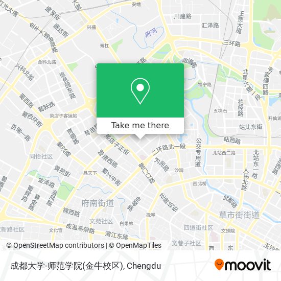 成都大学-师范学院(金牛校区) map