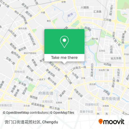 营门口街道花照社区 map
