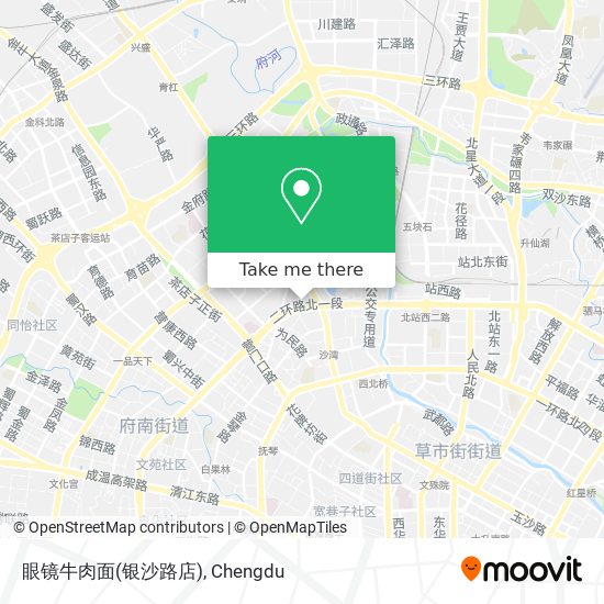 眼镜牛肉面(银沙路店) map