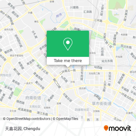 天鑫花园 map