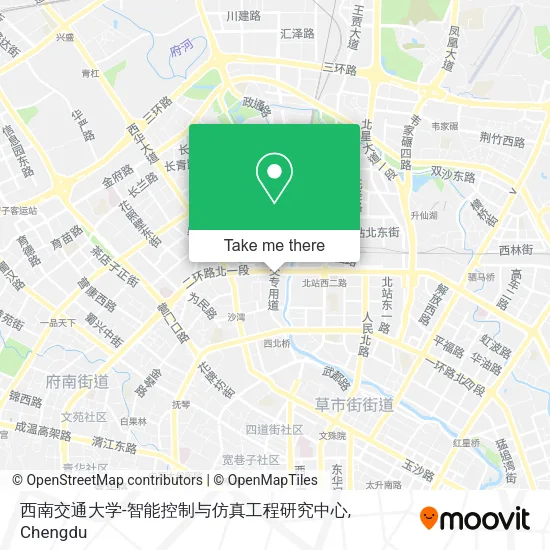 西南交通大学-智能控制与仿真工程研究中心 map