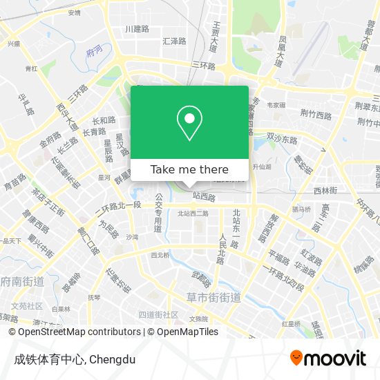 成铁体育中心 map