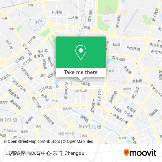 成都铁路局体育中心-东门 map