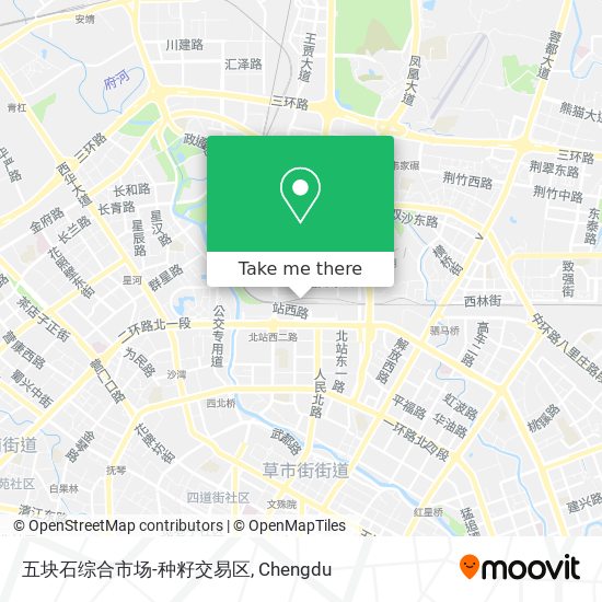 五块石综合市场-种籽交易区 map