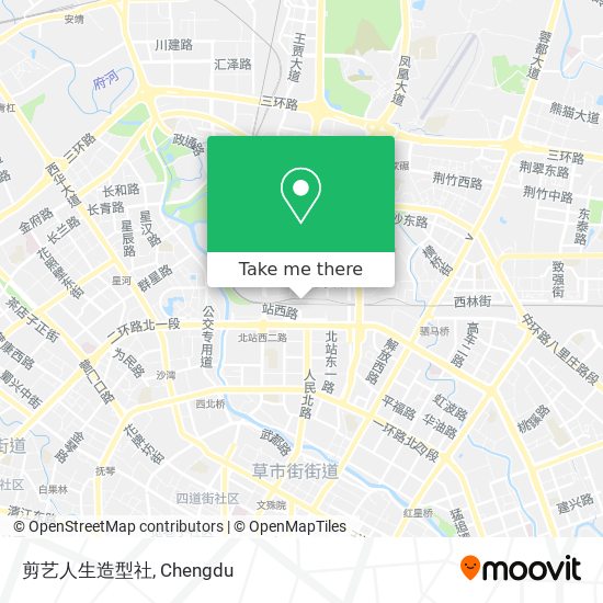 剪艺人生造型社 map