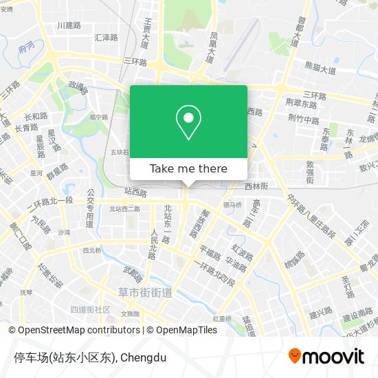 停车场(站东小区东) map