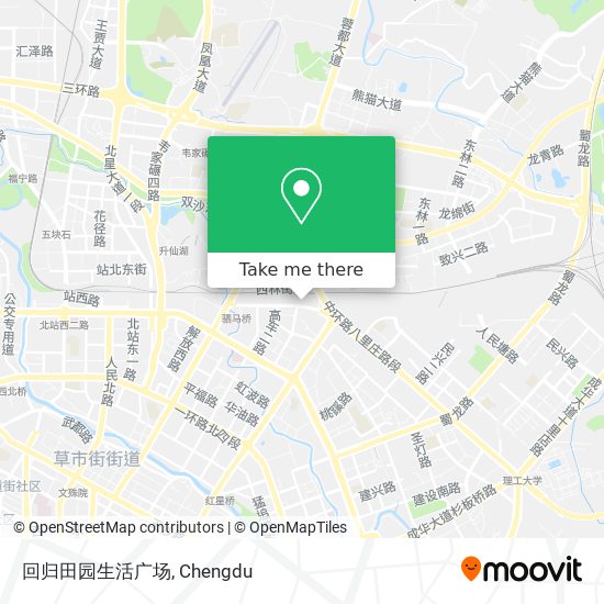 回归田园生活广场 map