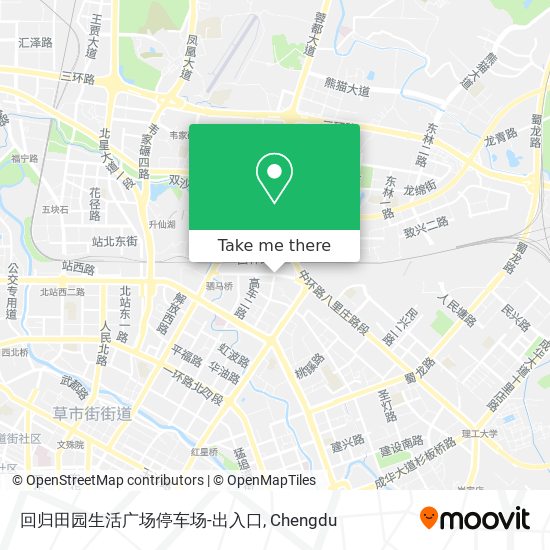 回归田园生活广场停车场-出入口 map