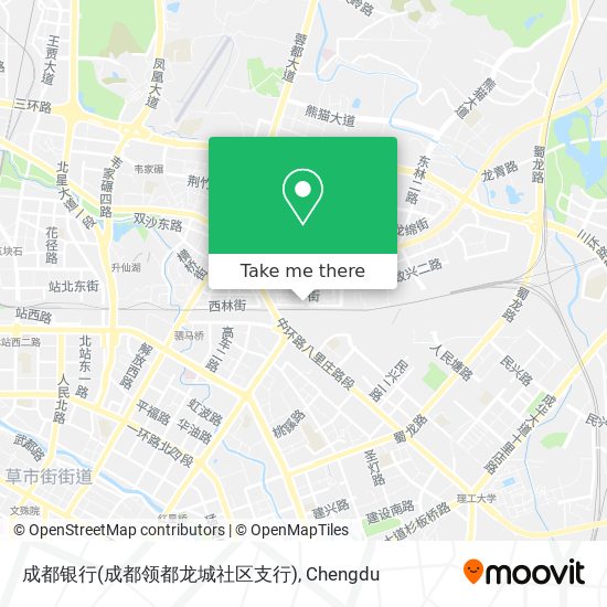 成都银行(成都领都龙城社区支行) map