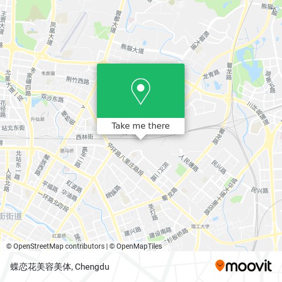 蝶恋花美容美体 map