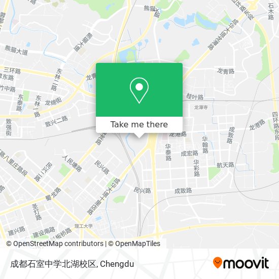成都石室中学北湖校区 map