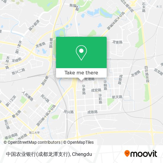 中国农业银行(成都龙潭支行) map