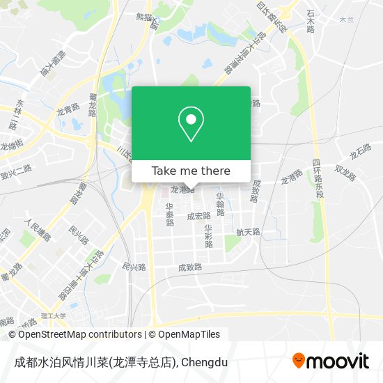 成都水泊风情川菜(龙潭寺总店) map