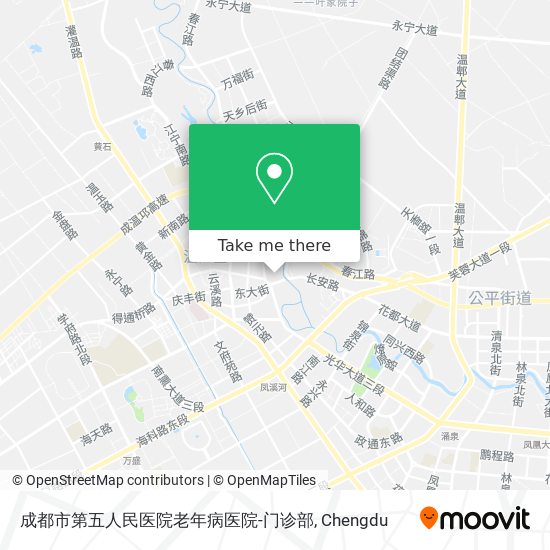 成都市第五人民医院老年病医院-门诊部 map