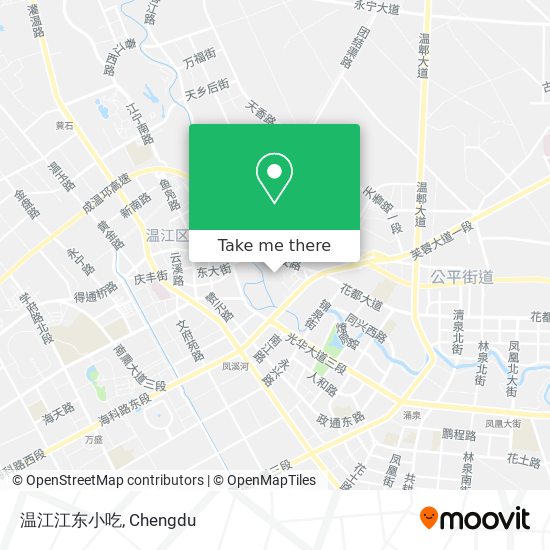 温江江东小吃 map