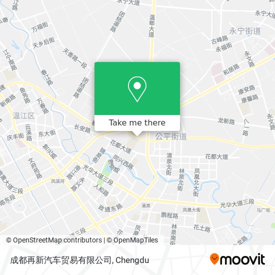 成都再新汽车贸易有限公司 map