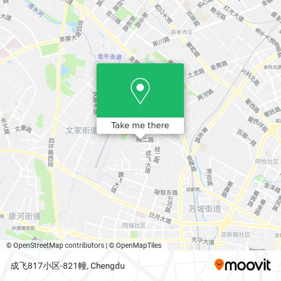 成飞817小区-821幢 map
