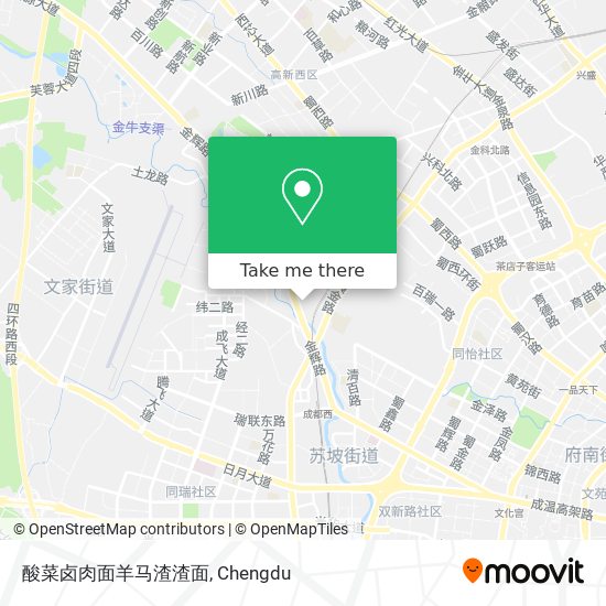 酸菜卤肉面羊马渣渣面 map