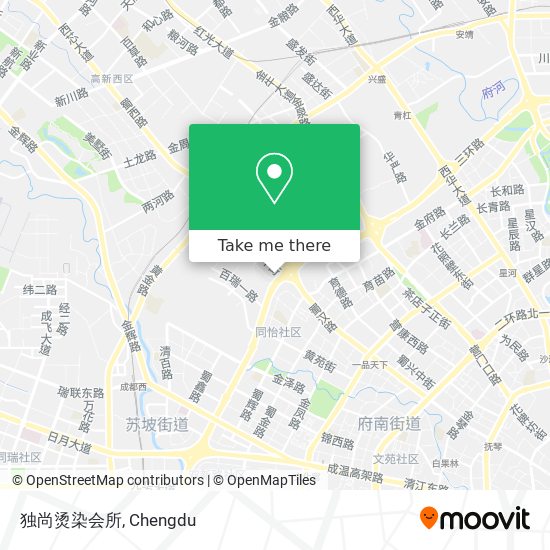 独尚烫染会所 map