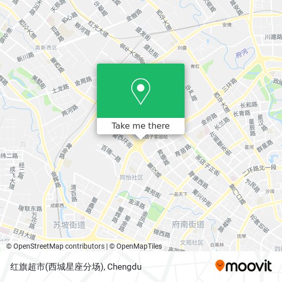 红旗超市(西城星座分场) map