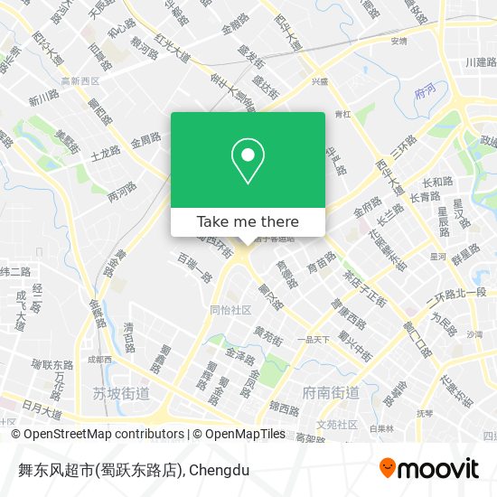 舞东风超市(蜀跃东路店) map