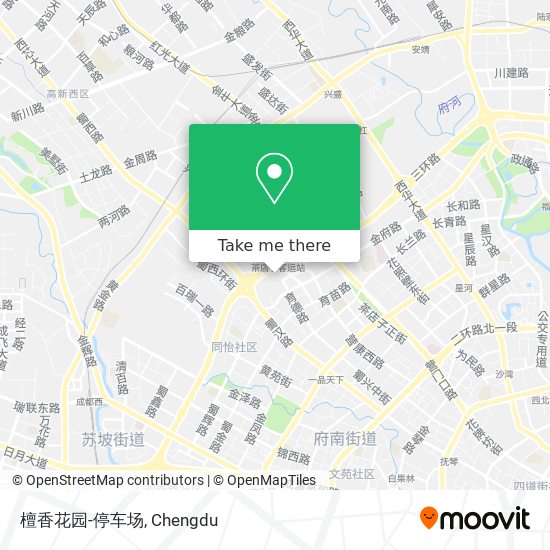 檀香花园-停车场 map
