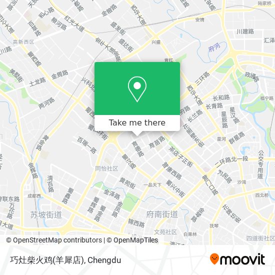巧灶柴火鸡(羊犀店) map