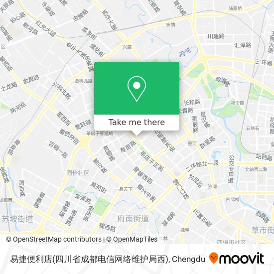 易捷便利店(四川省成都电信网络维护局西) map