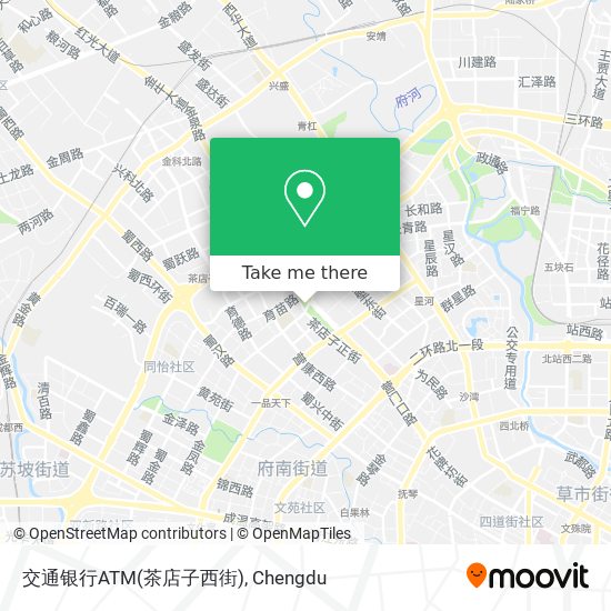 交通银行ATM(茶店子西街) map