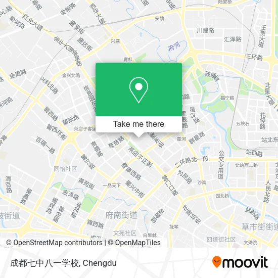 成都七中八一学校 map
