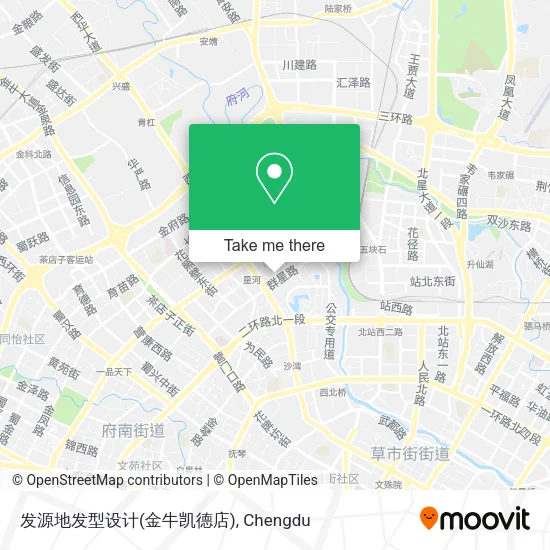 发源地发型设计(金牛凯德店) map