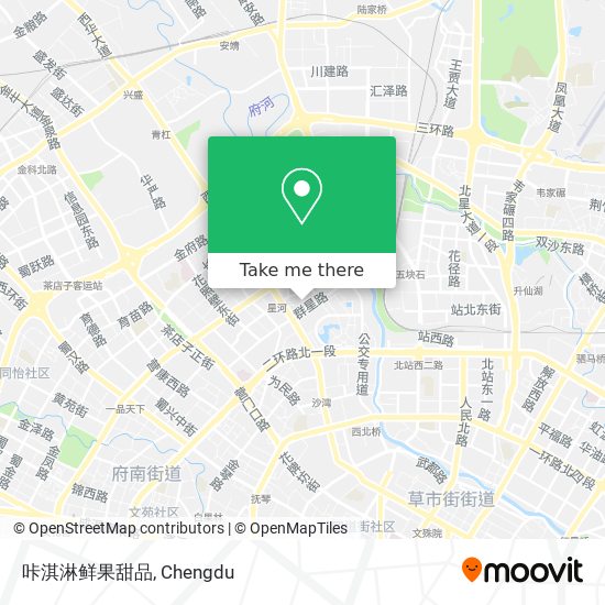 咔淇淋鲜果甜品 map