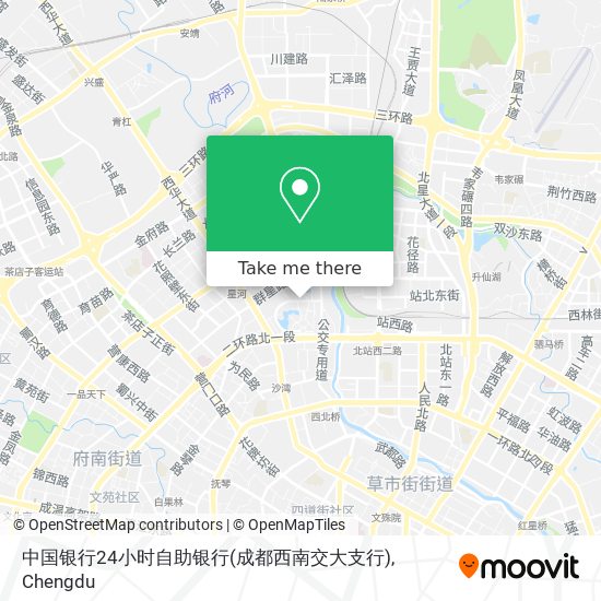 中国银行24小时自助银行(成都西南交大支行) map