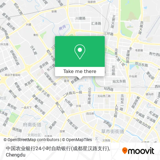 中国农业银行24小时自助银行(成都星汉路支行) map