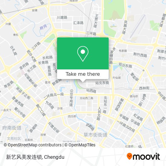 新艺风美发连锁 map