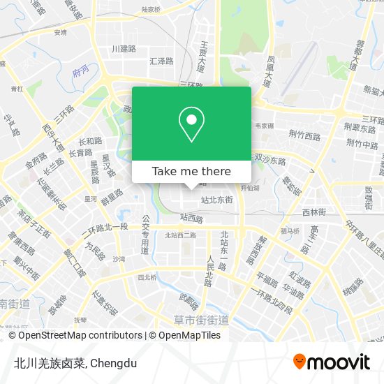 北川羌族卤菜 map