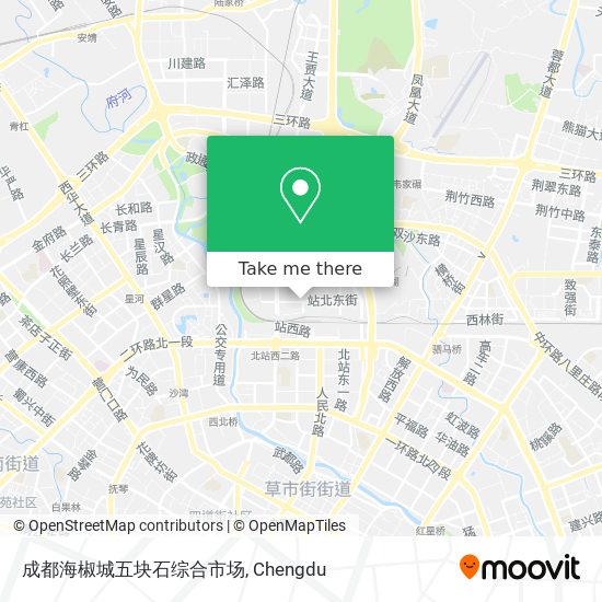 成都海椒城五块石综合市场 map