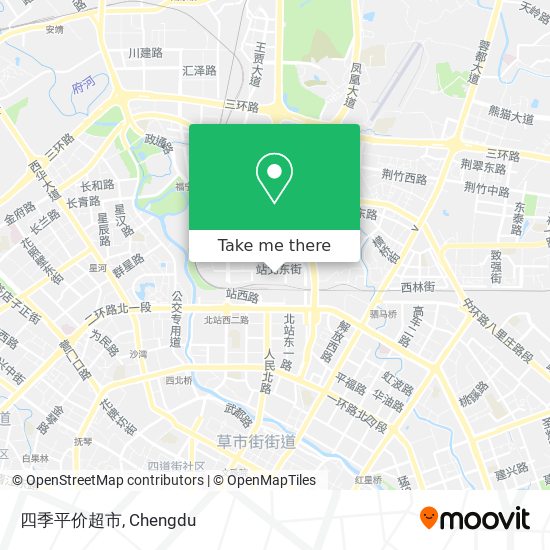 四季平价超市 map