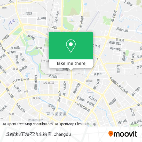 成都速8五块石汽车站店 map