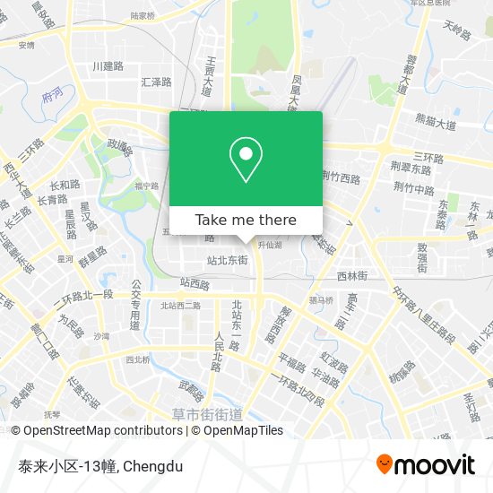 泰来小区-13幢 map