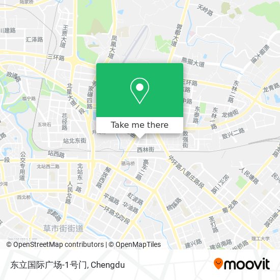 东立国际广场-1号门 map