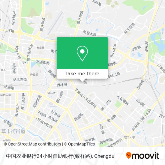 中国农业银行24小时自助银行(致祥路) map