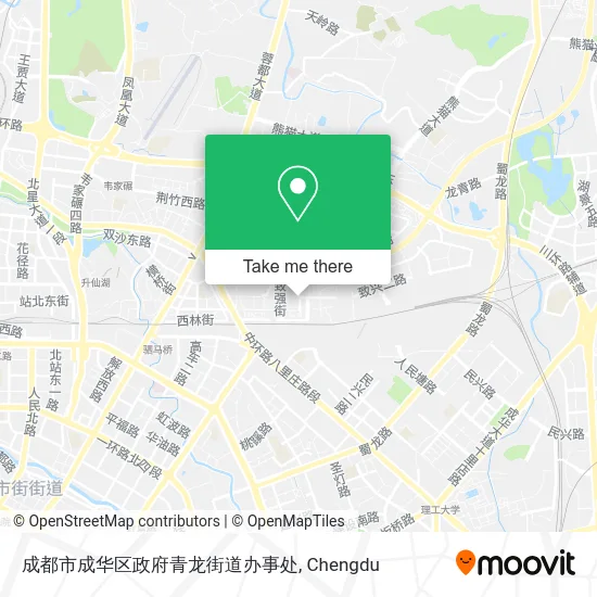 成都市成华区政府青龙街道办事处 map