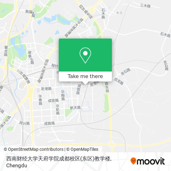 西南财经大学天府学院成都校区(东区)教学楼 map